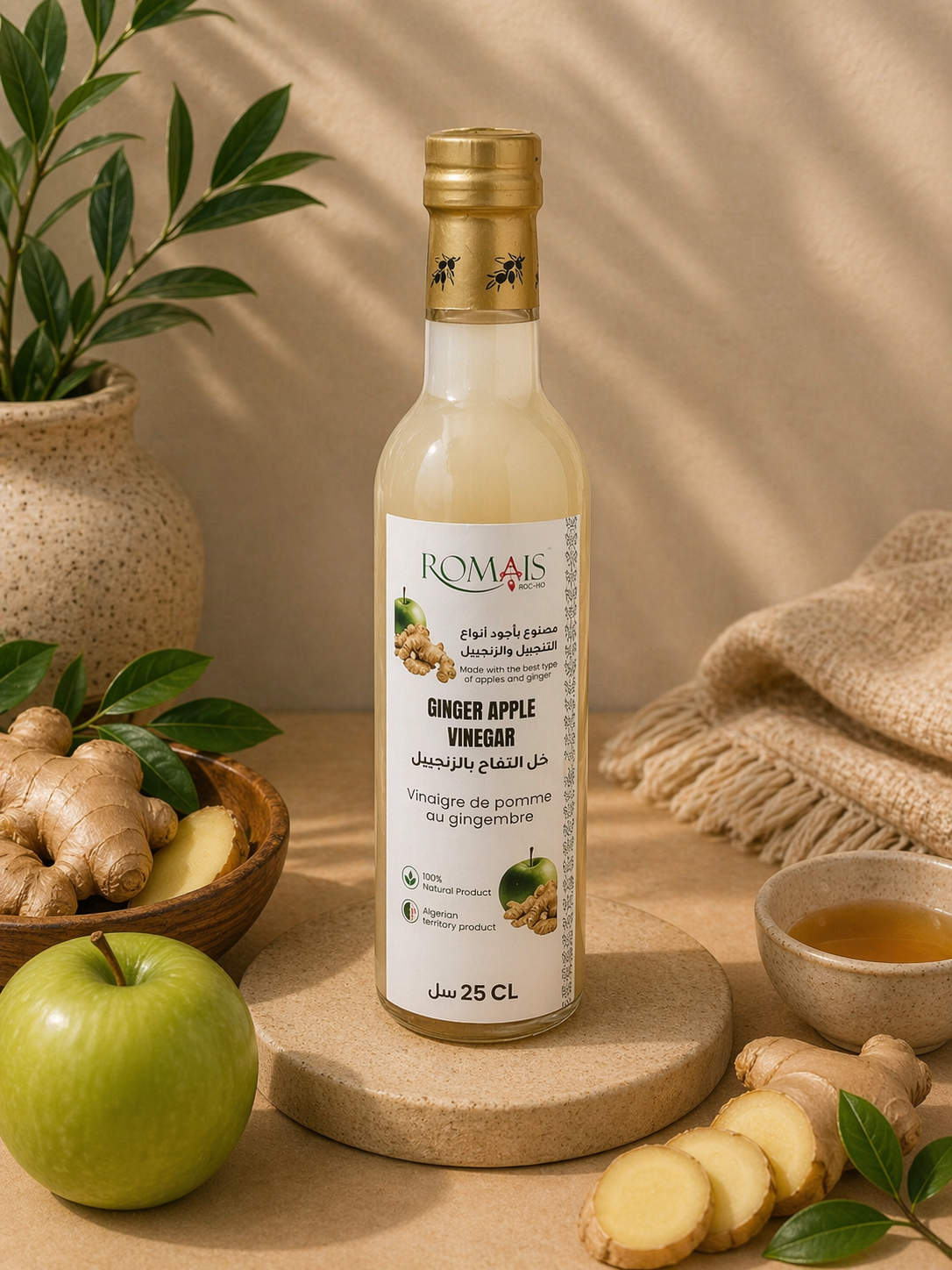 2389d648-74e7-409b-adb9-1ee4a9bc80d3 Vinaigre de pomme au gingembre – Image 1