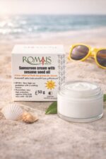Crème solaire a l'huile de sésame
